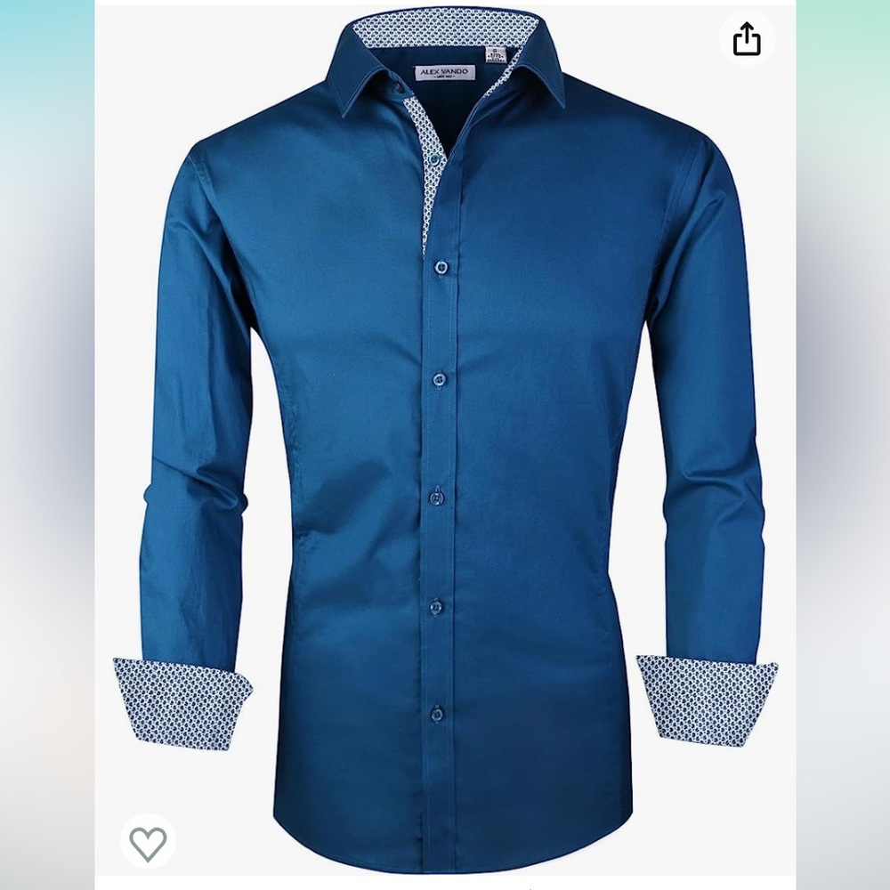 NWT Turquoise Men’s Button Down